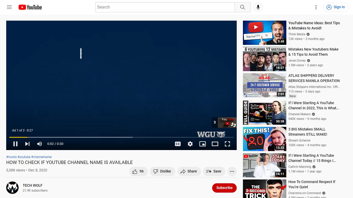 HOW TO CHECK IF YOUTUBE CHANNEL NAME IS AVAILABLE